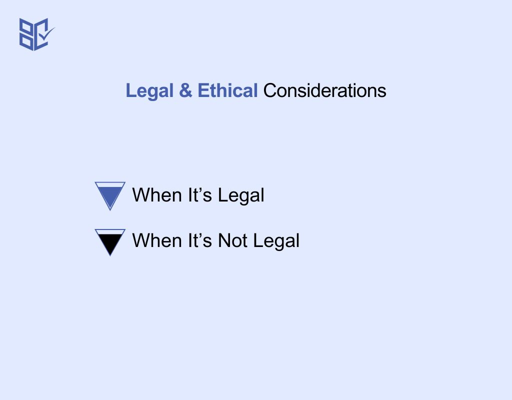 Legal & Ethical Considerations